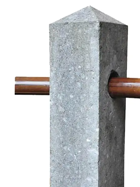 Product image 2 of the product “Pale for fence, in one hole - alignment 180 ° , in the sizes from 50 to 100cm, basanite ”